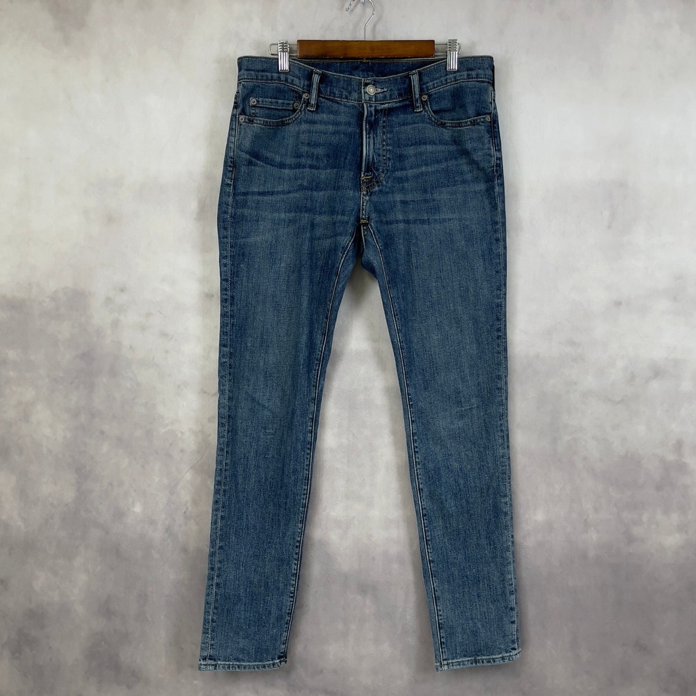 Abercrombie Fitch Men Jeans 31x32 Felix Super Slim Stretch Casual Hipster Preppy
